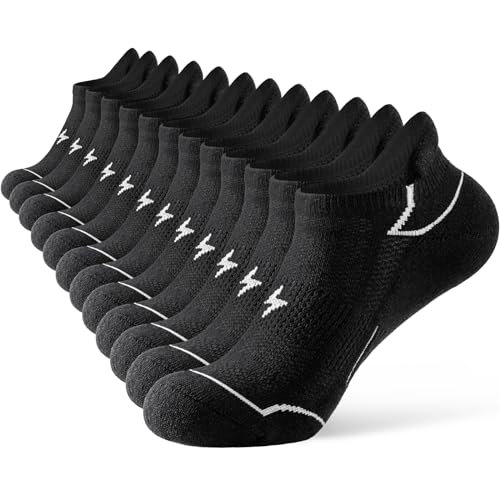 Niorasen Sneaker Socken Damen 39-42 35-38, Socken Damen Atmungsaktive Anti-Blasen Baumwolle 6 Paar, Sportsocken Kurze Gepolsterte Multi Athletic Laufsocken von Niorasen