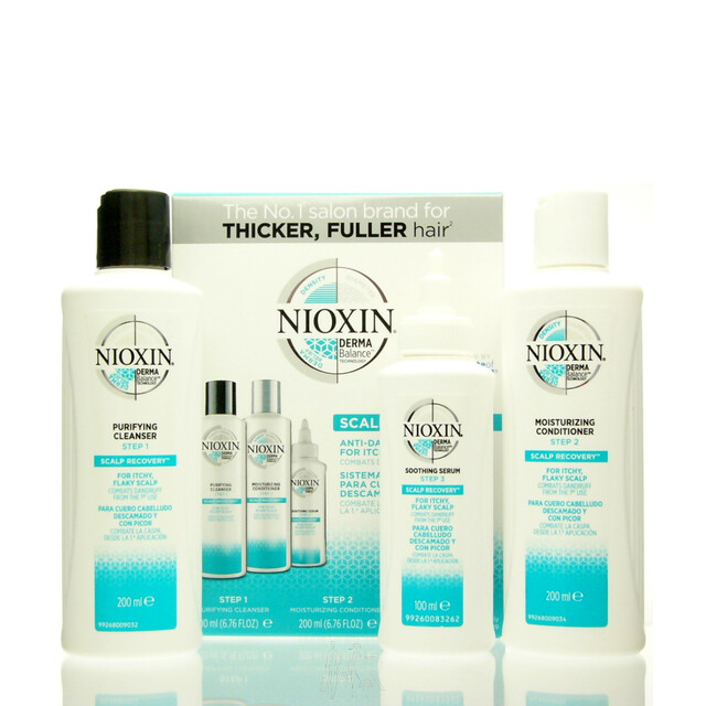 Nioxin Scalp Recovery Kit Set - PC 200 ml + MC 200 ml + S 100 ml von Nioxin