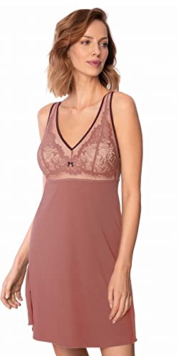 Nipplex Nachthemd Zoe Dezente Spitze Chic und Eleganz fürs Boudoir Zartes Strapazierfähiges Material Viskose Cool Pink Größe S von Nipplex