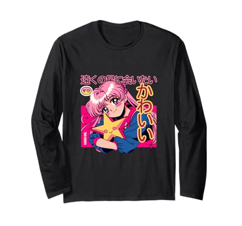 Kawaii Kanai Girl - Niedliche japanische Anime-Kunst Langarmshirt von Nippon Kawaii Club