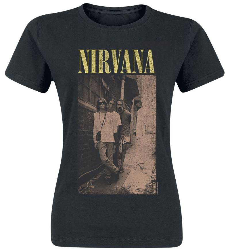 Nirvana Alleyway T-Shirt schwarz in XXL von Nirvana