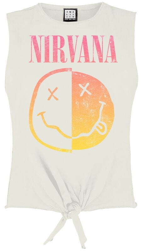 Nirvana Amplified Collection - Gradient Spliced Top weiß in S von Nirvana