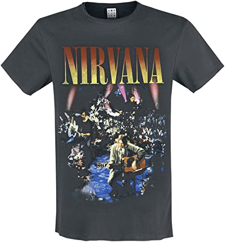 Nirvana Amplified Collection - Unplugged In New York Männer T-Shirt Charcoal 3XL von Nirvana
