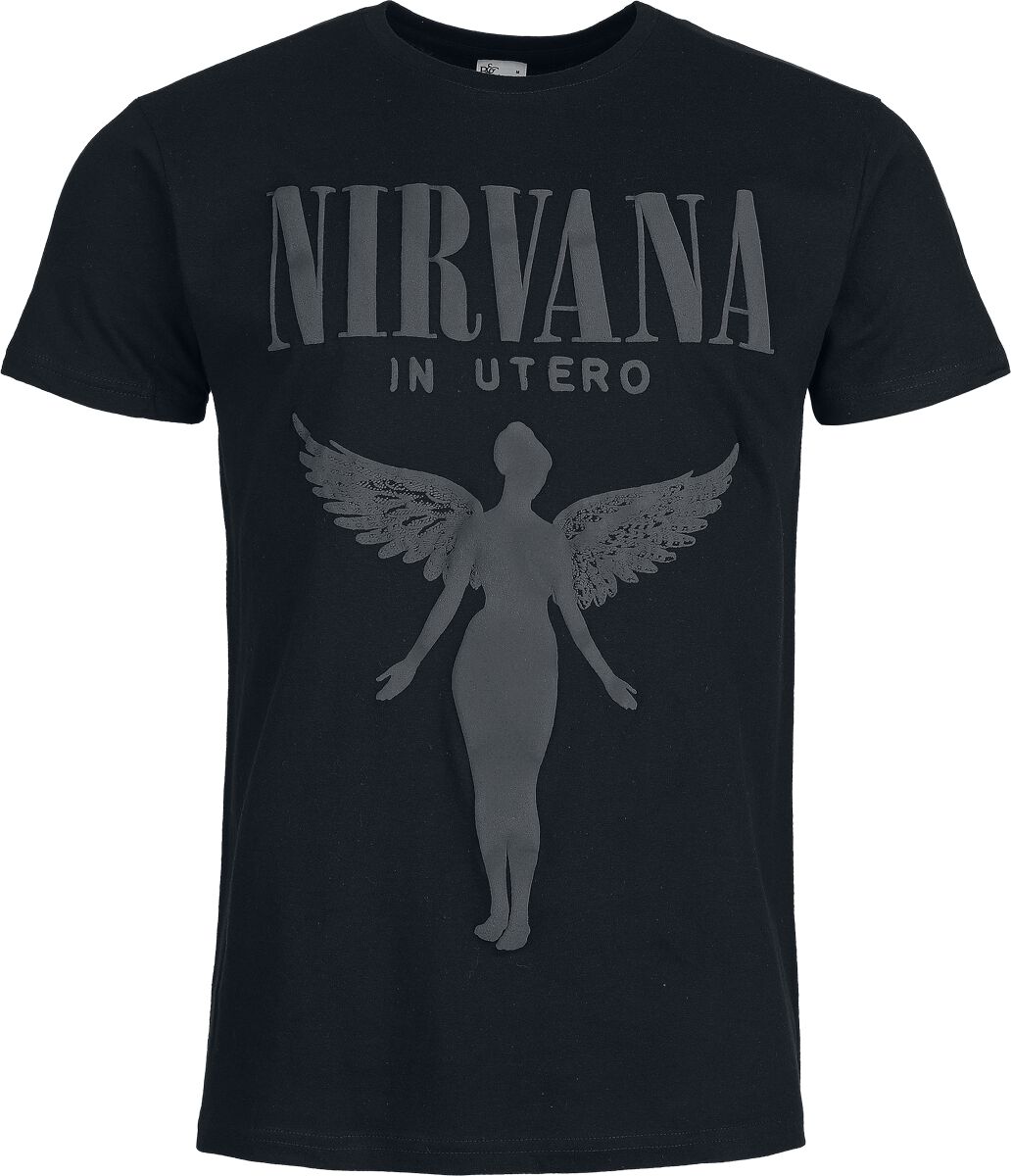 Nirvana Angel 3D Druck T-Shirt schwarz in XXL von Nirvana