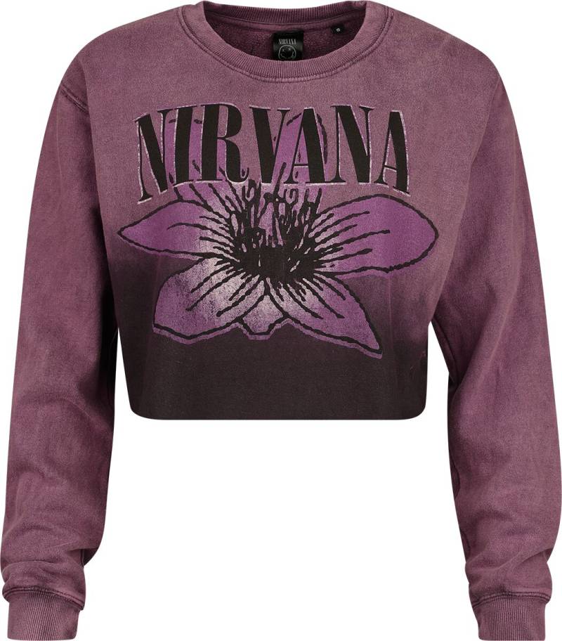 Nirvana Flower Sweatshirt bordeaux in XXL von Nirvana