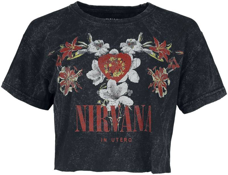 Nirvana Flowers T-Shirt charcoal in XXL von Nirvana