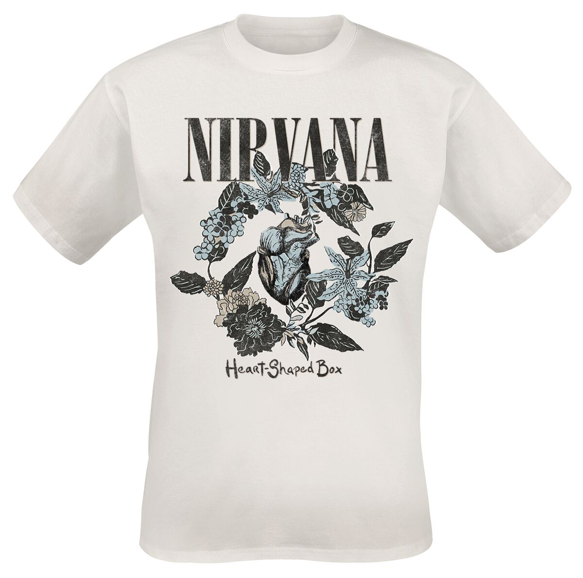 Nirvana Heart Shape Box T-Shirt weiß in 3XL von Nirvana