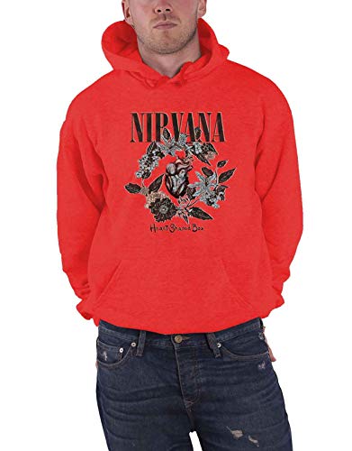 Nirvana Heart Shaped Box Männer Kapuzenpullover rot S 80% Baumwolle, 20% Polyester Band-Merch, Bands von Nirvana