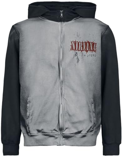 Nirvana In Utero Männer Kapuzenjacke grau/anthrazit XXL von Nirvana