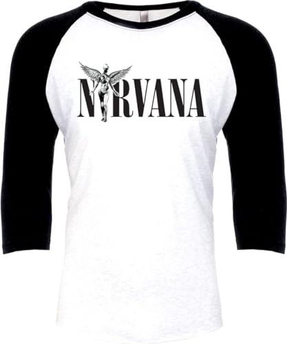 Nirvana In Utero Männer Langarmshirt weiß/schwarz M 100% Baumwolle Band-Merch, Bands von Nirvana