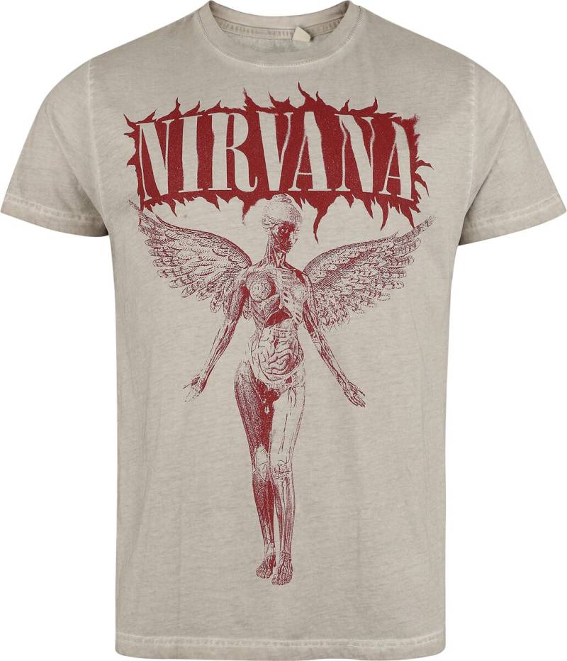 Nirvana In Utero T-Shirt grau in XXL von Nirvana