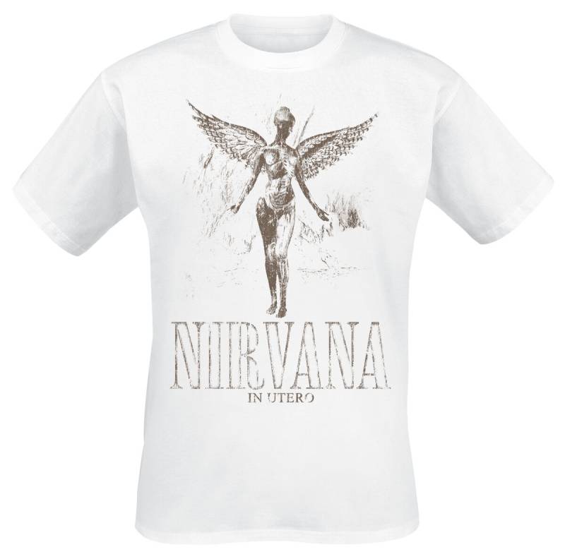 Nirvana In Utero T-Shirt weiß in XXL von Nirvana
