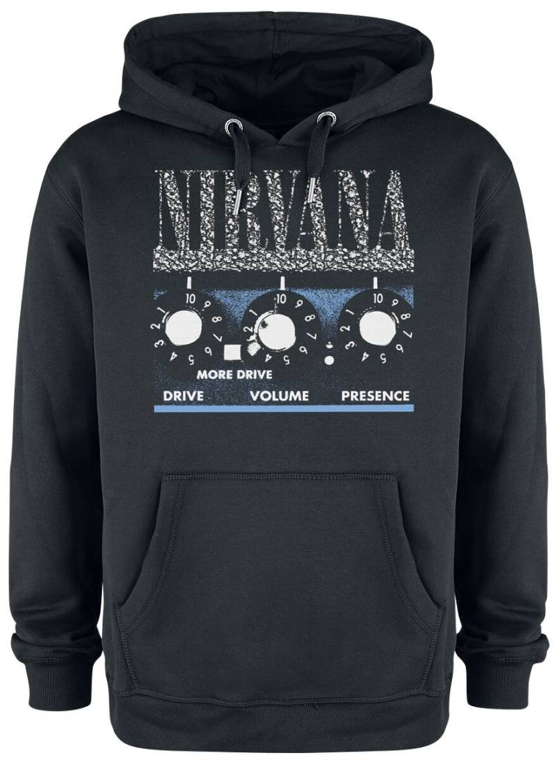 Nirvana Kapuzenpullover - Amplified Collection - More Drive - S bis 3XL - für Männer - Größe M - schwarz  - Lizenziertes Merchandise! von Nirvana