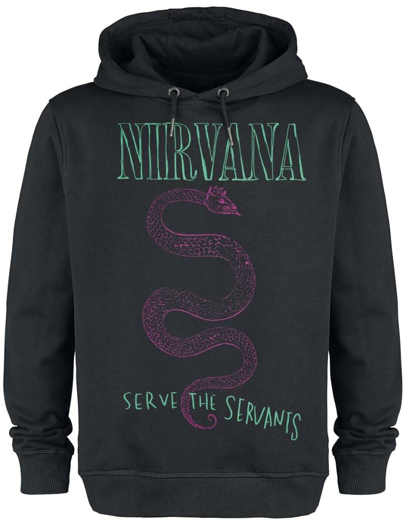 Nirvana Kapuzenpullover - Amplified Collection - Serve The Serpents - XS bis 3XL - für Männer - Größe XXL - schwarz  - Lizenziertes Merchandise! von Nirvana