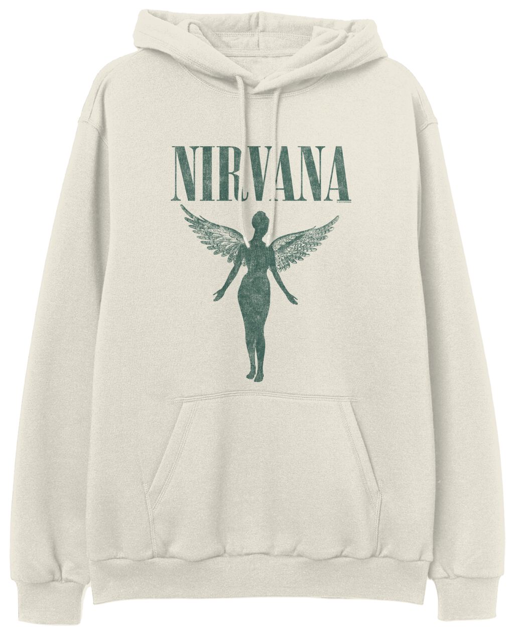 Nirvana Kapuzenpullover - Angel - S bis XXL - für Männer - Größe XL - beige - Lizenziertes Merchandise! Nirvana Kapuzenpullover - Angel - S bis XXL - für Männer - Größe XL - beige - Lizenziertes Merchandise! von Nirvana