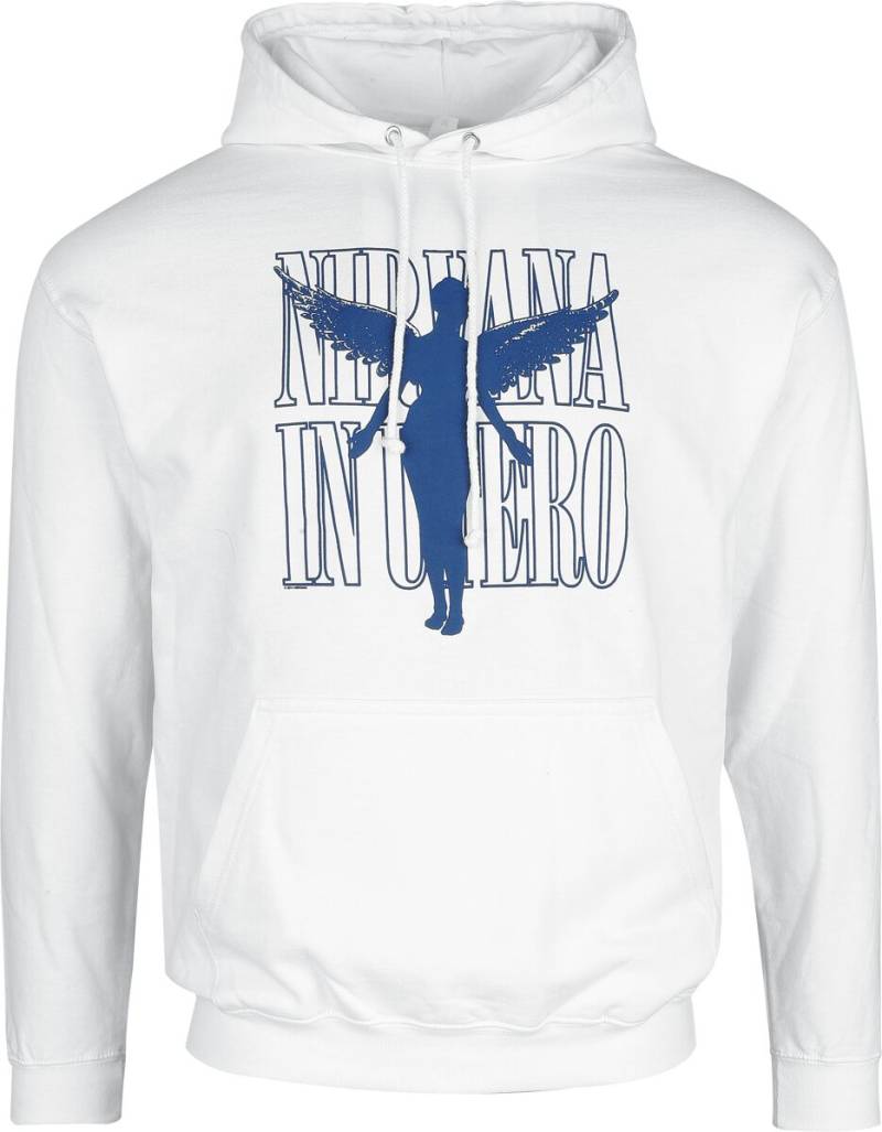Nirvana Kapuzenpullover - Angel - S bis XXL - für Männer - Größe XXL - weiß  - Lizenziertes Merchandise! von Nirvana