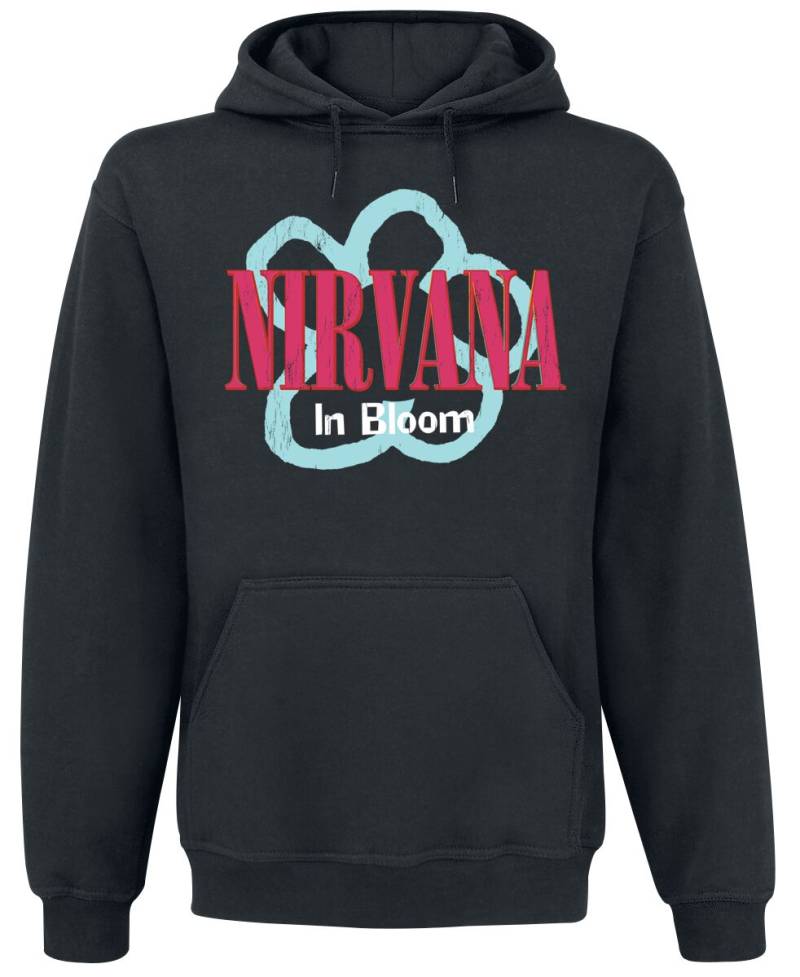 Nirvana Kapuzenpullover - In Bloom - S bis XXL - für Männer - Größe L - schwarz  - Lizenziertes Merchandise! von Nirvana