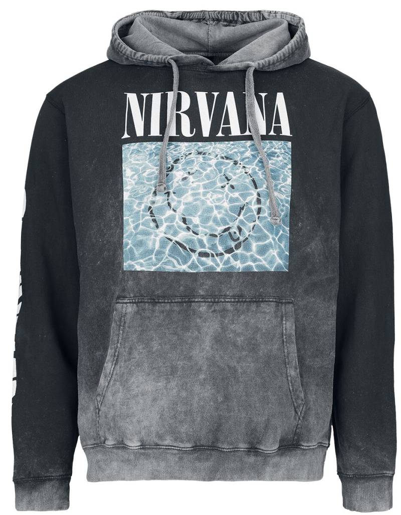 Nirvana Kapuzenpullover - Nevermind Stone - S bis XXL - für Männer - Größe S - charcoal  - Lizenziertes Merchandise! von Nirvana