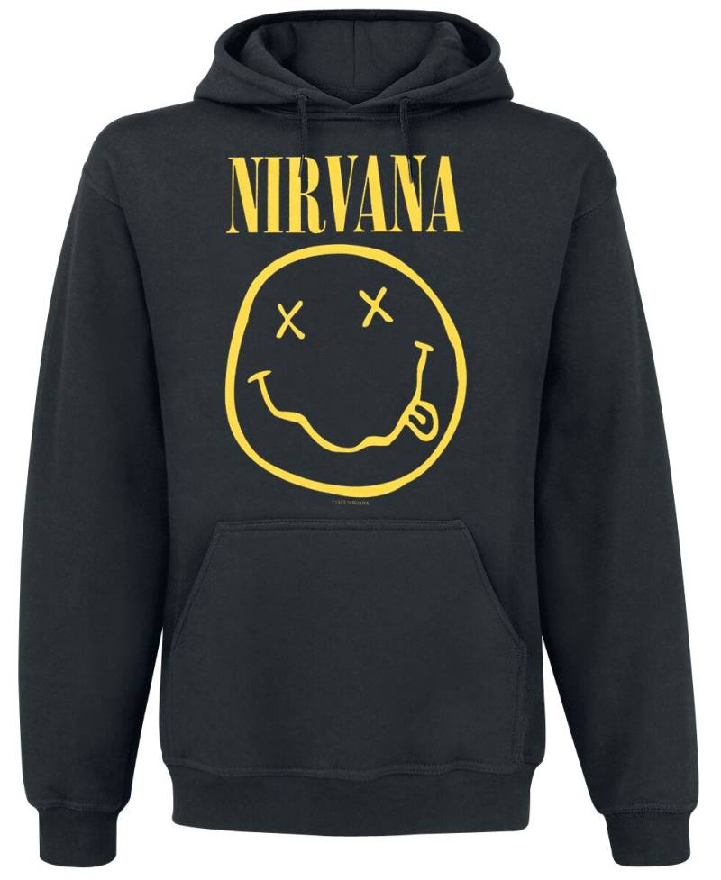 Nirvana Kapuzenpullover - Logo - M bis XXL - für Männer - Größe M - schwarz  - Lizenziertes Merchandise! von Nirvana