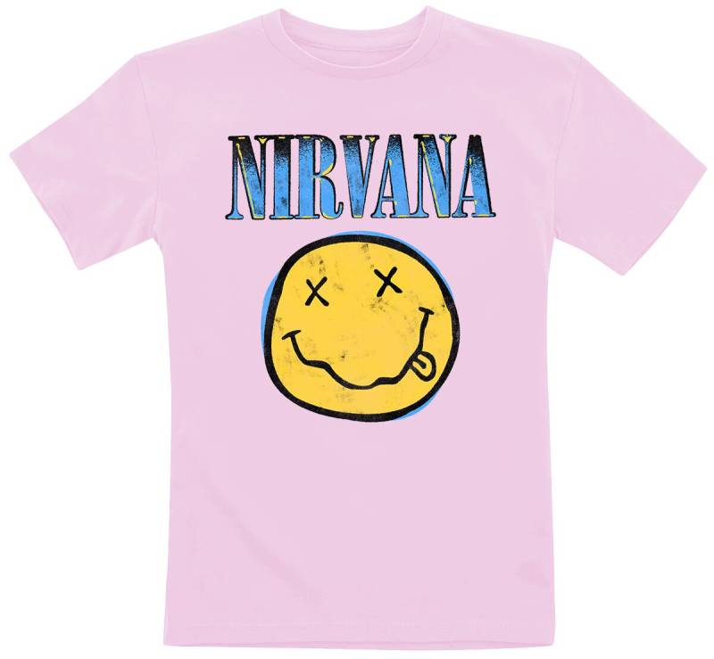 Nirvana Kids - Gradient T-Shirt rosa in 128 von Nirvana