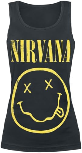 Nirvana Logo Frauen Top schwarz M 100% Baumwolle Band-Merch, Bands von Nirvana