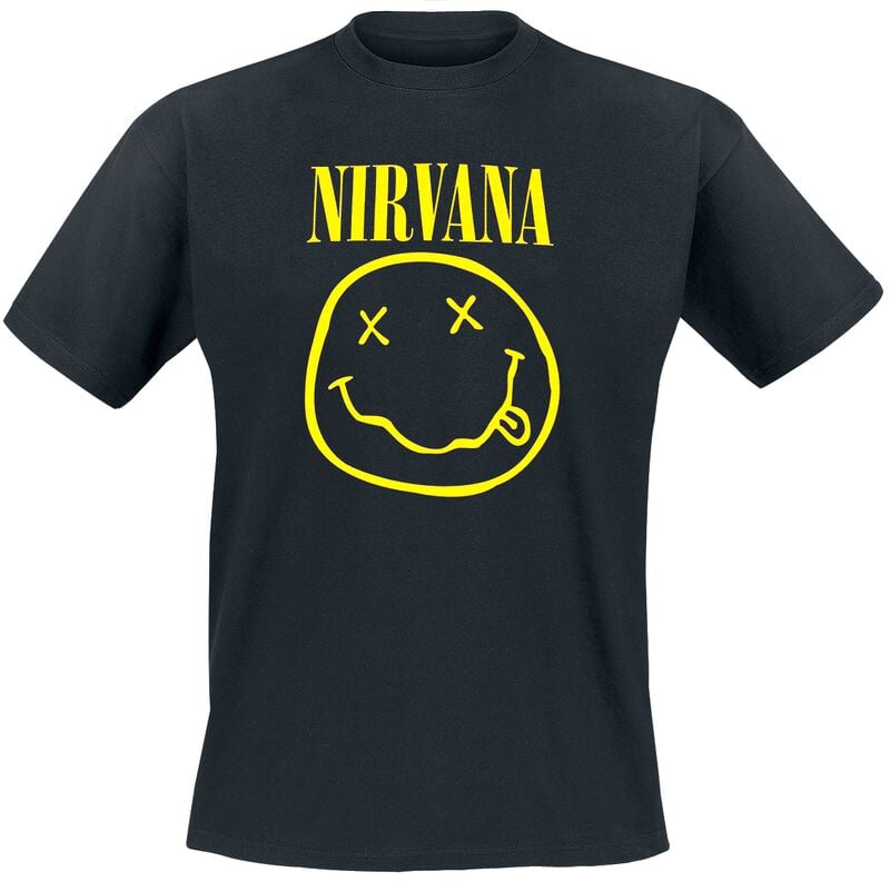 Nirvana Logo - Heavyweight T-Shirt schwarz in 5XL von Nirvana