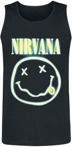 Nirvana Neon Logo Männer Tank-Top schwarz XL 100% Baumwolle Band-Merch, Bands, Nachhaltigkeit von Nirvana