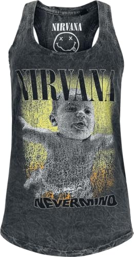 Nirvana Nevermind Frauen Tank-Top grau XL 100% Baumwolle Band-Merch, Bands von Nirvana