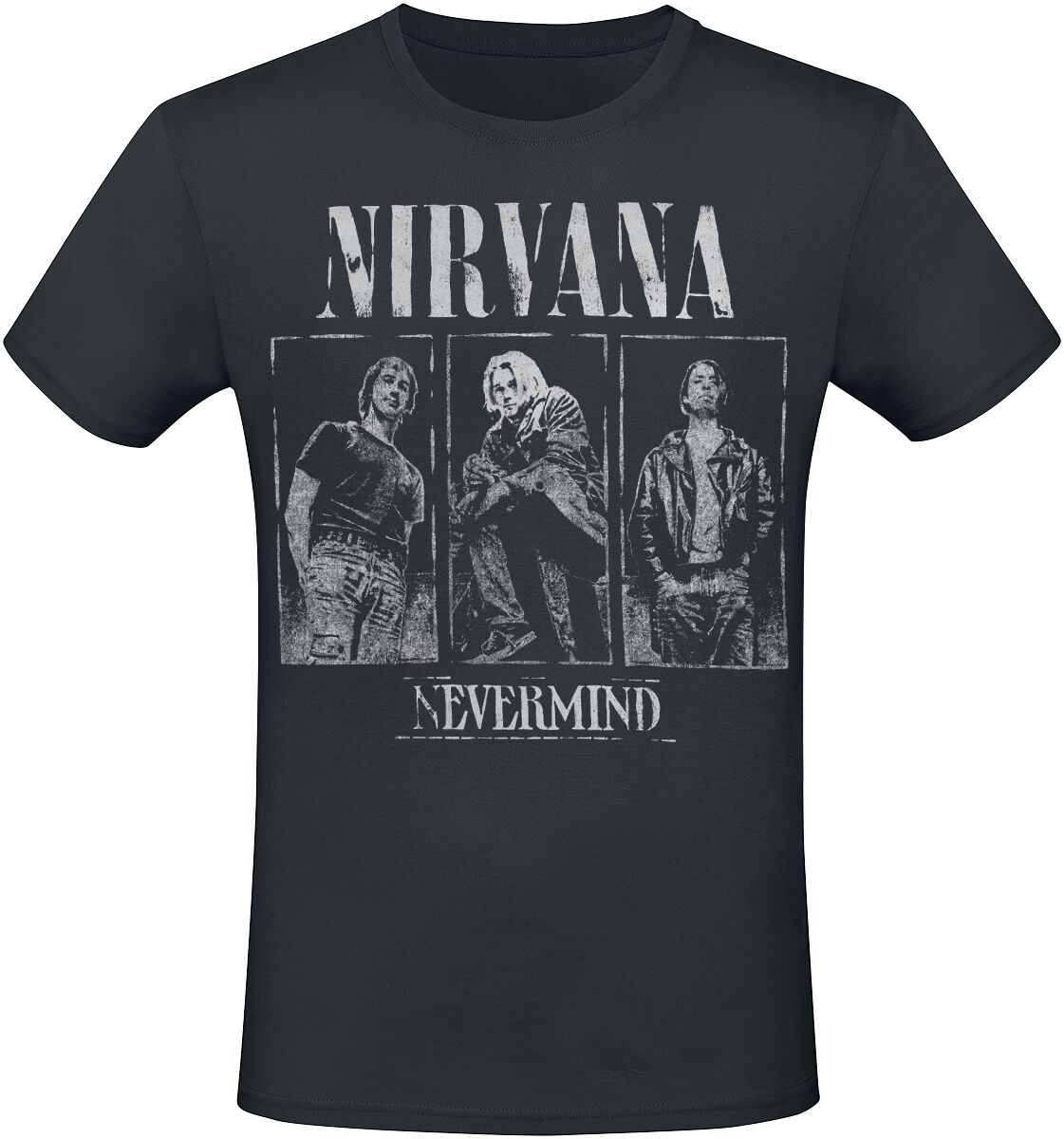 Nirvana Nevermind Photo T-Shirt schwarz in L von Nirvana