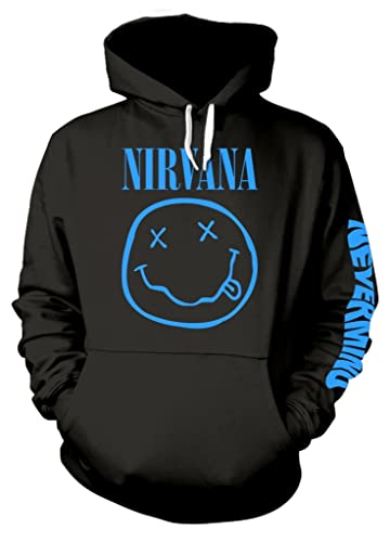 Nirvana 'Nevermind Smile' (Black) Pull Over Hoodie (x-Large) von Nirvana