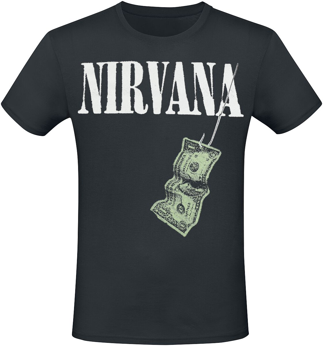 Nirvana Nevermind Tracklist T-Shirt schwarz in S von Nirvana
