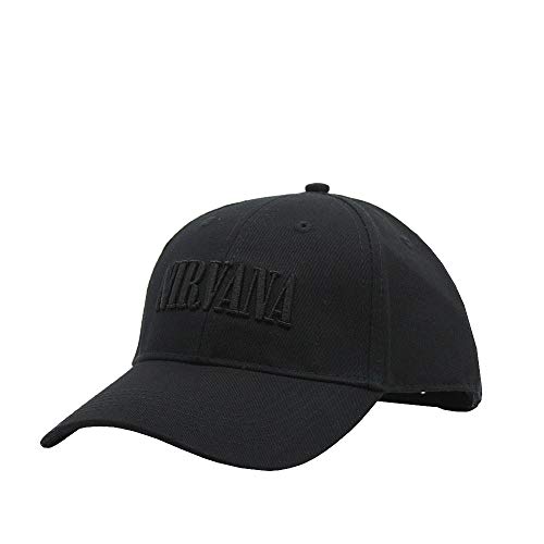 Nirvana Rockband Baumwolle Musik Herren Damen Verstellbare Baseballkappe - Schwarz - Einheitsgröße von Nirvana