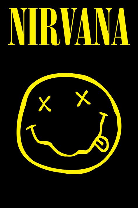 Nirvana Smiley Poster multicolor von Nirvana