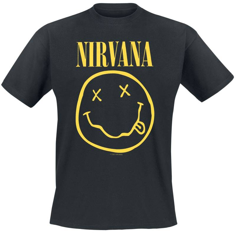 Nirvana Logo T-Shirt schwarz in 3XL von Nirvana