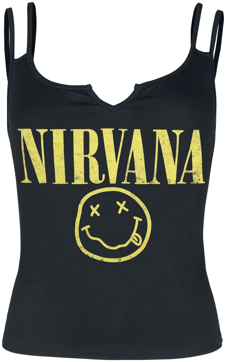 Nirvana Smiley Venus Top schwarz in L von Nirvana