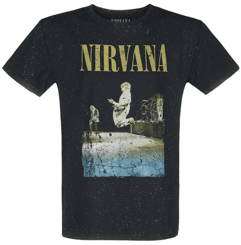 Nirvana Stage Jump T-Shirt schwarz in L von Nirvana