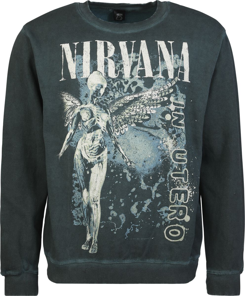 Nirvana Sweatshirt - In Utero - M bis XXL - für Männer - Größe XXL - dunkelgrün  - EMP exklusives Merchandise! von Nirvana