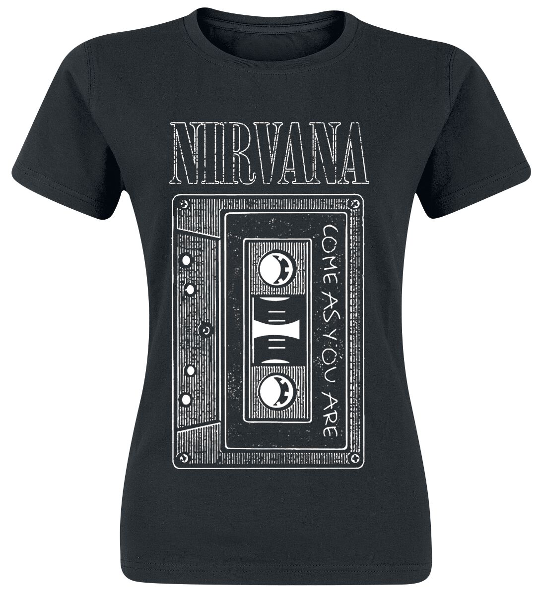 Nirvana T-Shirt - As You Are Tape - S bis XL - für Damen - Größe L - schwarz  - Lizenziertes Merchandise! von Nirvana