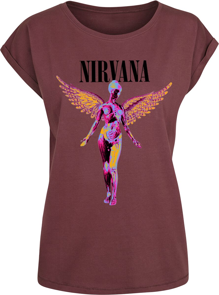 Nirvana T-Shirt - In Utero - S bis XXL - für Damen - Größe M - rot  - Lizenziertes Merchandise! von Nirvana