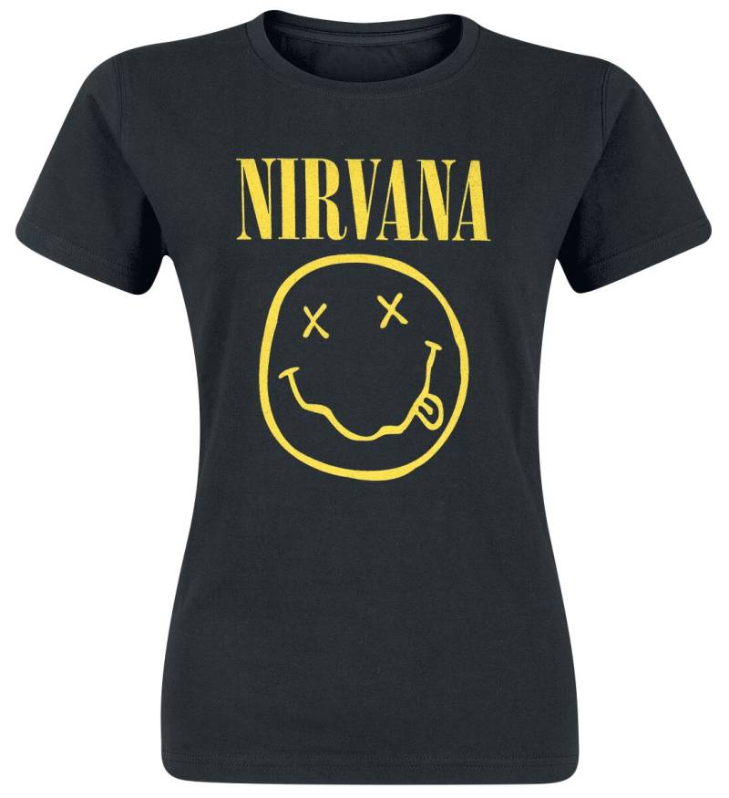 Nirvana T-Shirt - Logo - S bis XXL - für Damen - Größe XXL - schwarz  - Lizenziertes Merchandise! von Nirvana
