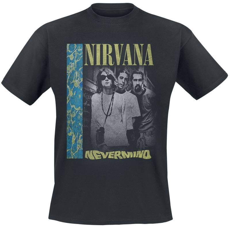 Nirvana T-Shirt - Nevermind Deep End - XL bis XXL - für Männer - Größe XXL - schwarz  - Lizenziertes Merchandise! von Nirvana