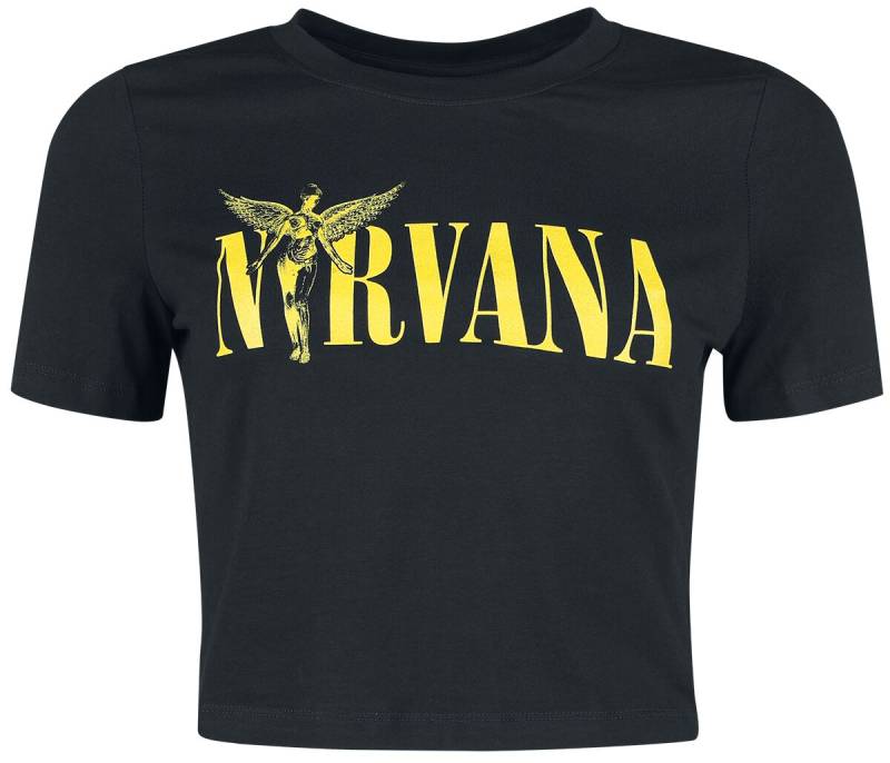 Nirvana T-Shirt - Text - XS bis M - für Damen - Größe XS - schwarz  - Lizenziertes Merchandise! von Nirvana