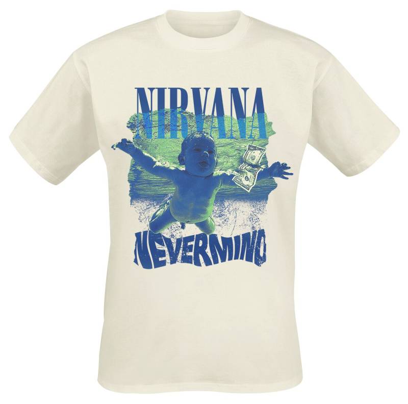 Nirvana T-Shirt - Torn - S - für Männer - Größe S - natur  - Lizenziertes Merchandise! von Nirvana