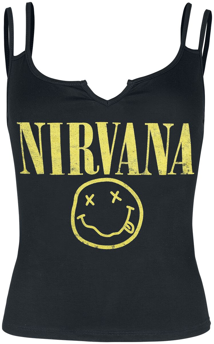 Nirvana Top - Smiley Venus - S bis XXL - für Damen - Größe M - schwarz  - EMP exklusives Merchandise! von Nirvana