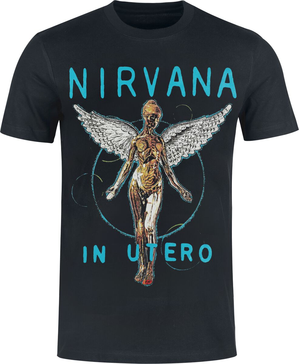 Nirvana Utero Tracklist T-Shirt schwarz in M von Nirvana