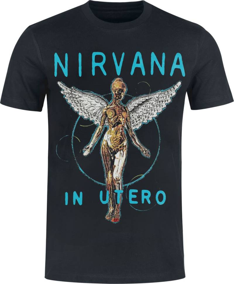 Nirvana Utero Tracklist T-Shirt schwarz in XL von Nirvana