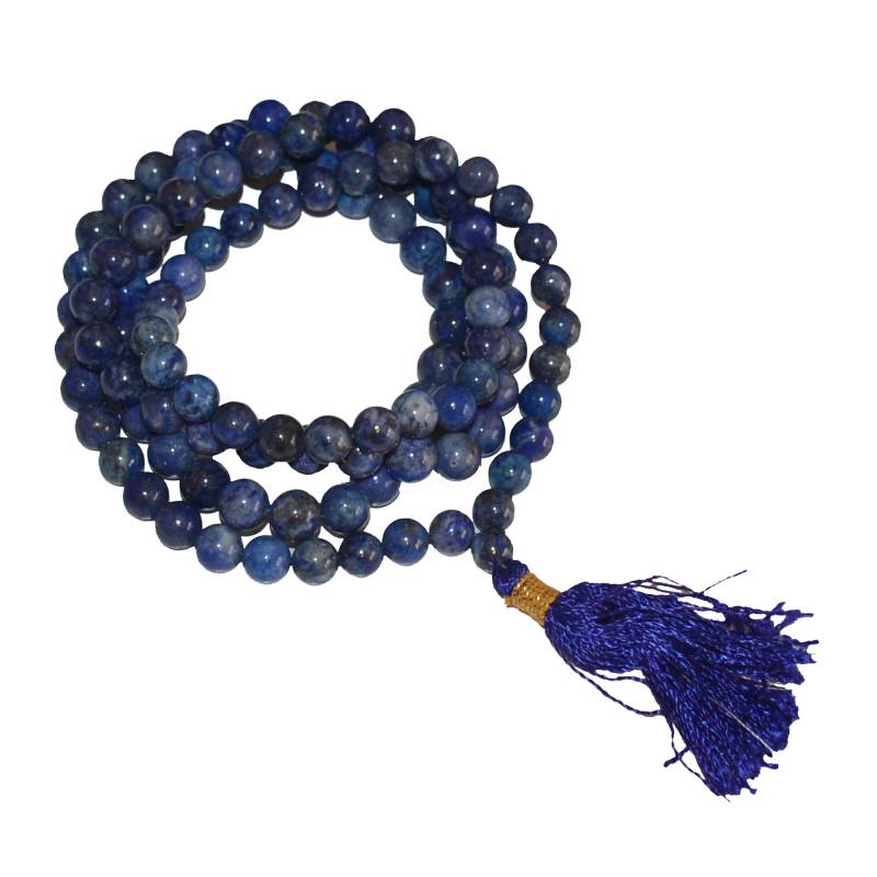 10mm Lapis Lazuli 108 Perlen Mala | Halskette von NirvanaHandicrafts