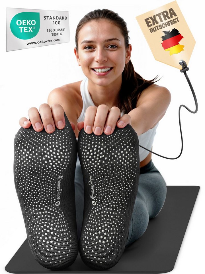 NirvanaShape Sportsocken NirvanaShape Yogasocken Damen 36-44 – Rutschfeste Pilates Socken (1-Paar) von NirvanaShape