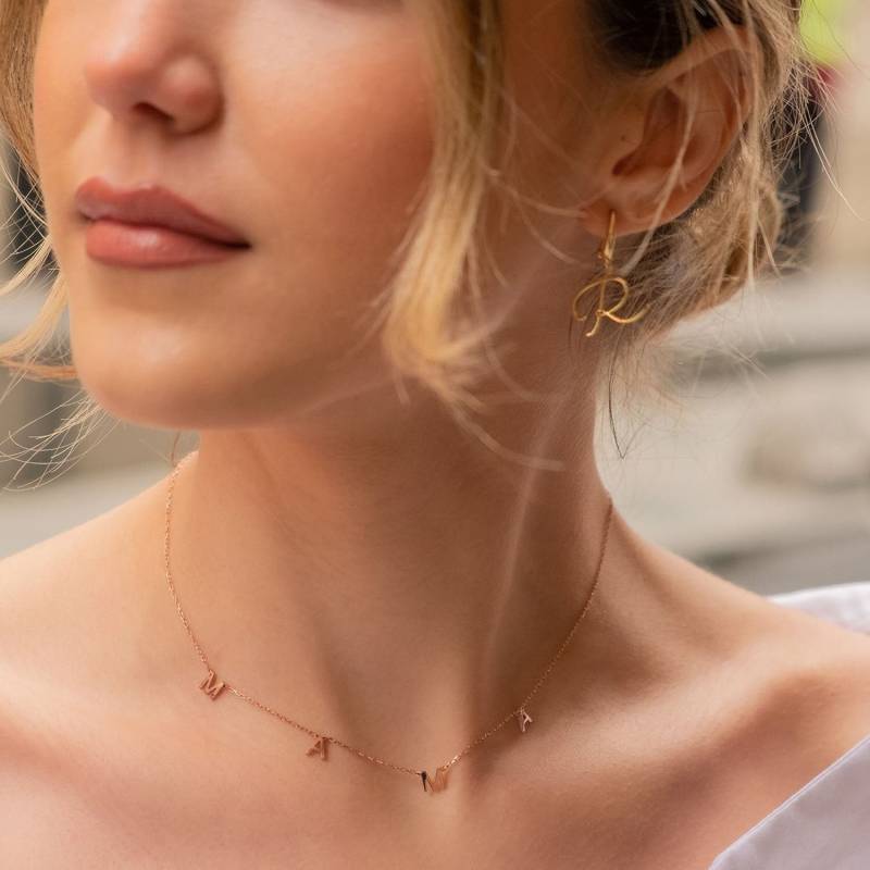 18K Vergoldete Anfangshalskette, Sterlingsilber-Mama-Halskette, Brief-Mama-Halskette, Minimal-Halskette Für Mama, Neue Muttergeschenk 18K Vergoldete Anfangshalskette, Sterlingsilber-Mama-Halskette, Brief-Mama-Halskette, Minimal-Halskette Für Mama, Neue Muttergeschenk von NisPersonalized