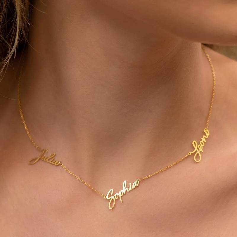 Multi Name Familie Halskette, Familiennamen Sterling Silber Handschriftliche Weihnachten Für Geschenk Multi Name Familie Halskette, Familiennamen Sterling Silber Handschriftliche Weihnachten Für Geschenk von NisPersonalized